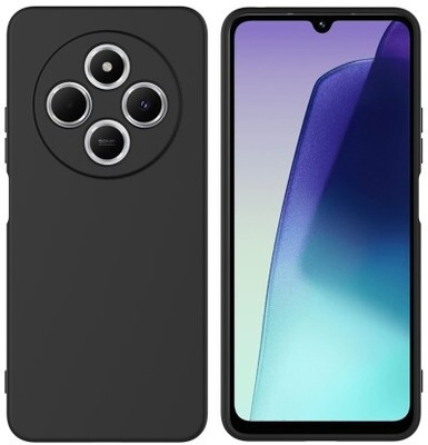 AIZLO Back Cover for POCO M7 5G(Black, Microfiber Lining, Silicon, Pack of: 1)