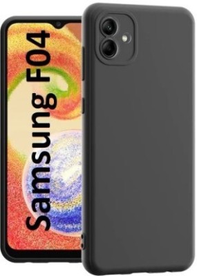 Phone Case Cover Back Cover for Samsung Galaxy F04, Samsung F04, Samsung M04, Samsung A04E(Black, Grip Case, Silicon, Pack of: 1)