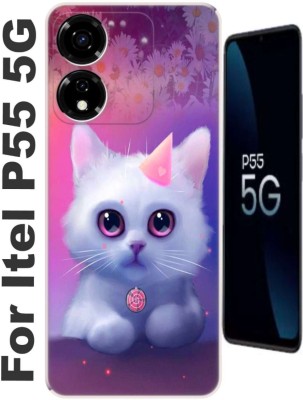 MorePrint Back Cover for Itel P55 5G(Multicolor, Microfiber Lining, Silicon, Pack of: 1)