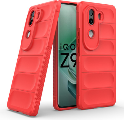 GLOBAL NOMAD Back Cover for iQOO Z9s 5G(Red, 3D Case, Silicon, Pack of: 1)