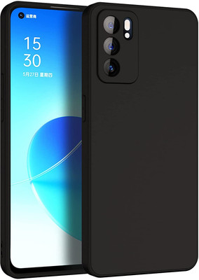 Phone Care Back Cover for OPPO Reno6 5G(Black, Grip Case, Pack of: 1)