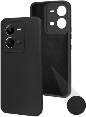 Krish Tech Back Cover for Vivo V25(Black, Shock Proof, Pack of: 1)