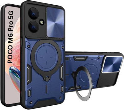Flipkart SmartBuy Back Cover for POCO M6 Pro 5G(Blue, Rugged Armor, Pack of: 1)