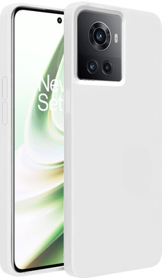 LIRAMARK Back Cover for Liquid Silicone With inner microfibre OnePlus 10R 5G / 1+10R 5G(White, Shock Proof, Silicon, Pack of: 1)