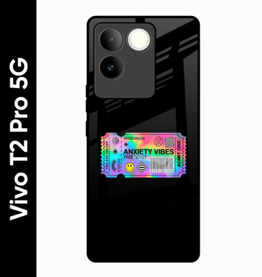 Hocopoco Back Cover for Vivo T2 Pro 5G(Black, Grip Case, Pack of: 1)