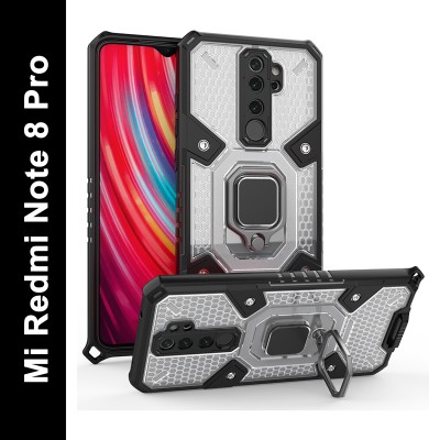 Cover Alive Back Cover for Mi Redmi Note 8 Pro(Transparent, Black, Shock Proof, Pack of: 1)