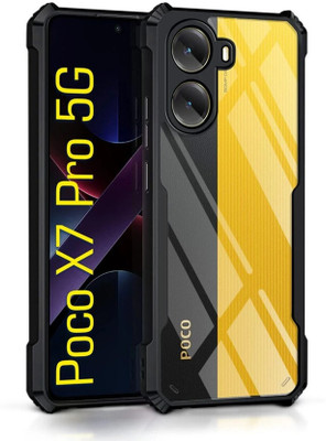 SRT Back Cover for Poco X7 Pro 5G(Black, Camera Bump Protector, Pack of: 1)