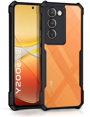 S-Softline Back Cover for Vivo Y200e 5G, pocket-friendly Slim profile(Black)