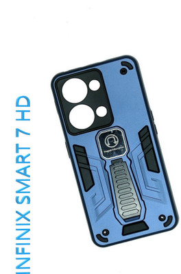 Vkmei Back Cover for Infinix SMART 7, Infinix SMART 7 HD, Tecno Spark Go 2023, Tecno Pop 7 Pro(Blue, Black, Shock Proof, Pack of: 1)