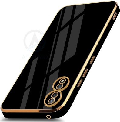 AESTMO Back Cover for Vivo Y100 5G(Black, Gold, Dual Protection, Silicon, Pack of: 1)