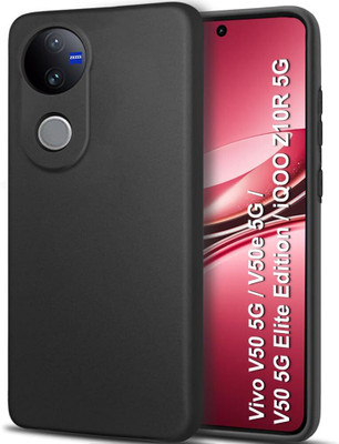 Micvir Back Cover for iQOO Z10R 5G(Black, Dual Protection, Silicon, Pack of: 1)