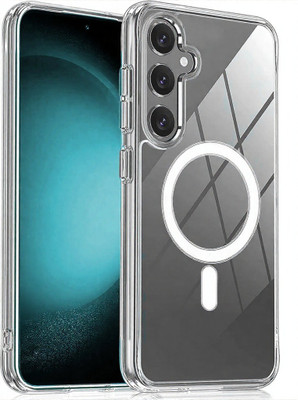 King Maker Back Cover for Samsung Galaxy A56 5G Transparent MagSafe Mobile Back Cover | Wireless Charging Compatible(Transparent, Magsafe, Pack of: 1)
