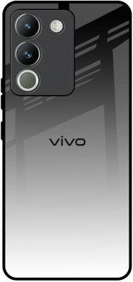Hocopoco Back Cover for Vivo Y200 5G(Black, White, Grip Case, Pack of: 1)