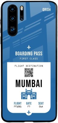 QRIOH Mumbai City Glass Back Cover for Glass Case for Huawei P30 Pro(Blue, Grip Case, Pack of: 1)