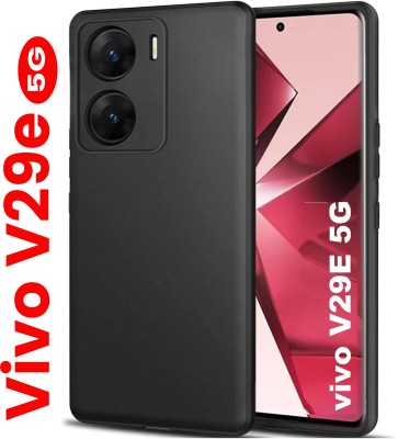 myamma Back Cover for Vivo V29e, Vivo V29e 5G,Candy(Black, Transparent, Shock Proof, Silicon, Pack of: 1)