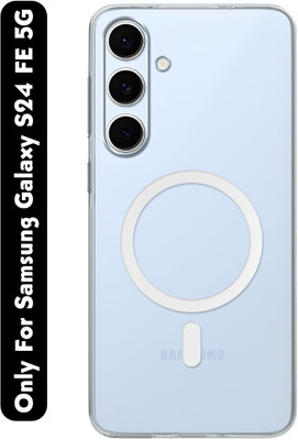 Nice Assoseries HUB Back Cover for Samsung Galaxy S24 FE 5G Anty Yellow Magsafe Case(Transparent, Magsafe, Pack of: 1)
