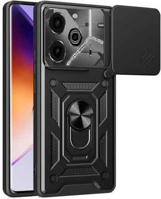 RUNICHA Back Cover for Tecno Pova 6 Pro 5G(Black, Shock Proof, Pack of: 1)