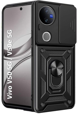 Kypo Back Cover for Vivo V50e 5G(Black, Slider, Pack of: 1)