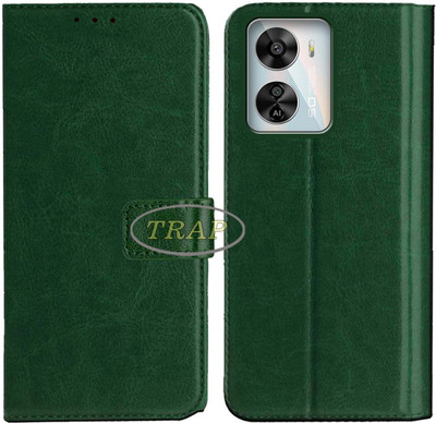Trap Back Cover for Lava Blaze Pro 5G(Green, Cases with Holder, Pack of: 1)