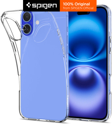 Spigen Back Cover for Apple iPhone 16(Transparent, Grip Case, Pack of: 1)