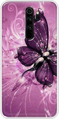 SNAZZY Back Cover for mi redmi note 8 pro(Purple, Shock Proof, Silicon, Pack of: 1)