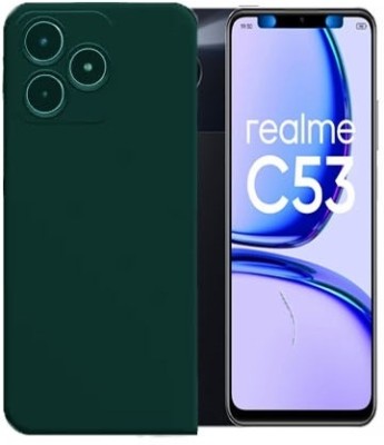 S-Gripline Back Cover for Realme C53, Premium inner Soft Microfiber Cloth Cushion Lining Soft Silicon Anti Scratch(Black, Silicon, Pack of: 1)