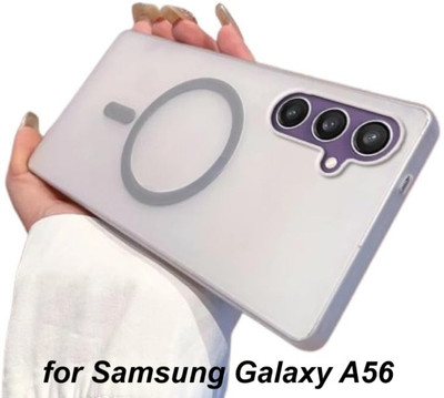 ankSONline Back Cover for Samsung Galaxy A56 5G, Ultra-Thin Matte Finish Translucent(White, Pack of: 1)