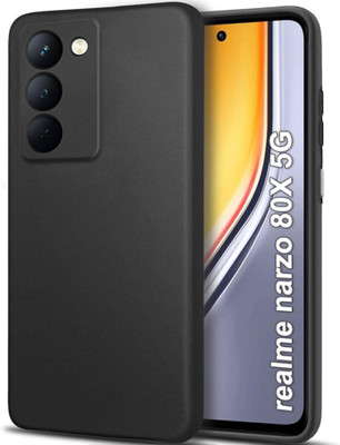 KGL KING Back Cover for Realme Narzo 80X 5G(Black, Waterproof, Pack of: 1)