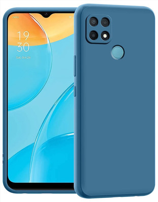 ZAMN Back Cover for OPPO A15S(Blue, Silicon, Pack of: 1)