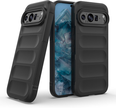 GLOBAL NOMAD Back Cover for Google Pixel 9 Pro(Black, 3D Case, Silicon, Pack of: 1)