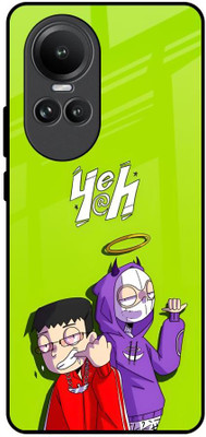 Hocopoco Back Cover for Oppo Reno10 5G(Green, Grip Case, Pack of: 1)