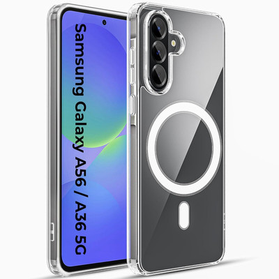 Digilett Back Cover for Samsung Galaxy A36, Samsung Galaxy A56(Transparent, Magsafe, Silicon, Pack of: 1)