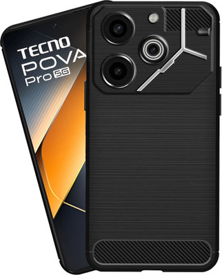 Knotyy Back Cover for Tecno Pova 6 Pro 5G(Black, Flexible, Silicon, Pack of: 1)