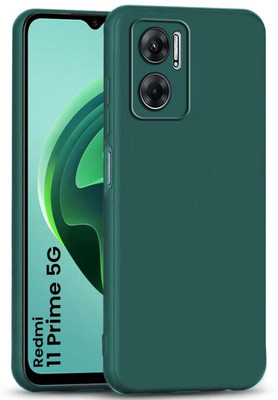 ZAMN Back Cover for REDMI 11 PRIME 5G(Green, Silicon, Pack of: 1)