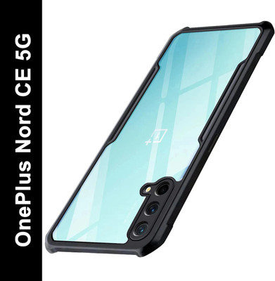 Micvir Back Cover for OnePlus Nord CE 5G(Transparent, Black, Shock Proof, Pack of: 1)