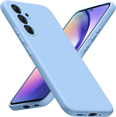 VONZEE Back Cover for Samsung Galaxy A35 5G Liquid Silicone Case(Blue, Shock Proof, Silicon, Pack of: 1)