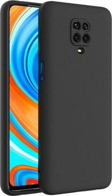 FlareHUB Back Cover for Redmi Note 9 Pro Max(Black, Matte Finish, Silicon, Pack of: 1)