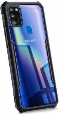 Mobile Back Cover Bumper Case for Samsung Galaxy M30s, Samsung Galaxy M21, Transparent Hybrid Hard PC Back TPU Bumper(Transparent, Dual Protection, Silicon, Pack of: 1)