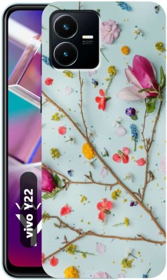 Rstyle Back Cover for Vivo Y22(Multicolor, Dual Protection, Silicon, Pack of: 1)