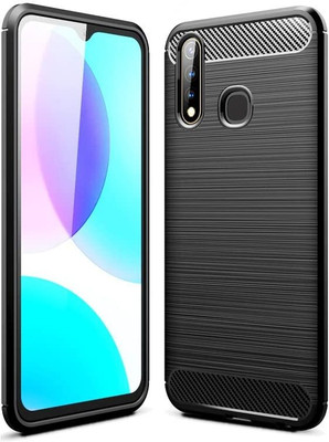 Elica Back Cover for vivo U20(Black, Shock Proof, Silicon, Pack of: 1)
