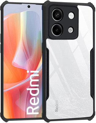 Kreatick Back Cover for REDMI Note 13 Pro 5G, Eagle Back Cover Camera Protection 360 Degree Protection(Black, Shock Proof, Pack of: 1)