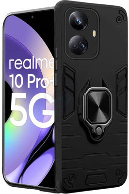AESTMO Back Cover for Realme 10 Pro Plus 5G(Black, Rugged Armor, Pack of: 1)