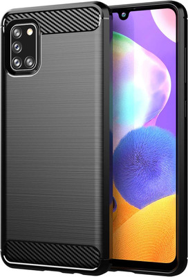 Elica Back Cover for Samsung Galaxy A31(Black, Grip Case, Silicon, Pack of: 1)