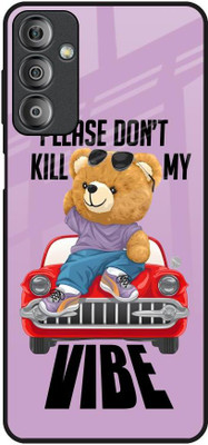 QRIOH Glass Back Cover for Samsung Galaxy F23 5G(Multicolor, Grip Case, Pack of: 3)