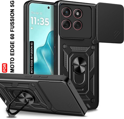 AESTMO Back Cover for MOTOROLA Edge 60 Fusion 5G(Black, Slider, Pack of: 1)