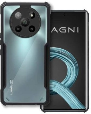 Ghilli Back Cover for Lava Agni 2, High Quality ; Raised edges lift the screen and camera lens(Black, Pack of: 1)