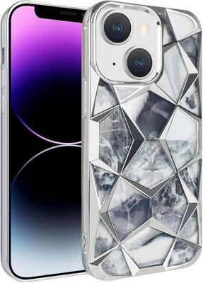 Mintzz Back Cover for Apple iPhone 14 Plus(Silver, Camera Bump Protector, Silicon, Pack of: 1)