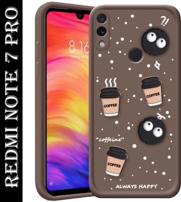 SMARTPOCKET Back Cover for Mi Redmi Note 7 Pro(Brown, 3D Case, Pack of: 1)