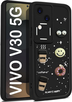 Seetu Back Cover for Vivo V30 5G / V30 Pro 5G(Black)