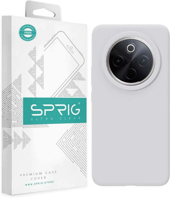 Sprig Back Cover for vivo T4 5G, vivo T4 5G(White, Hard Case, Silicon, Pack of: 1)